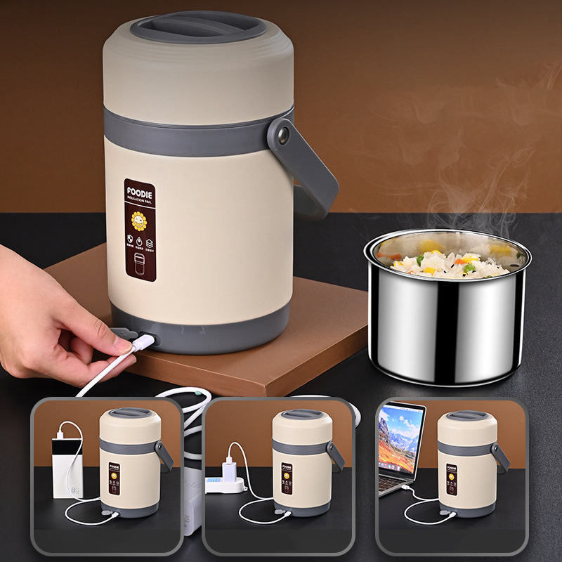 Baby Food Warmer - Lancheiras elétricas aquecidas usb, recipiente aquecedor