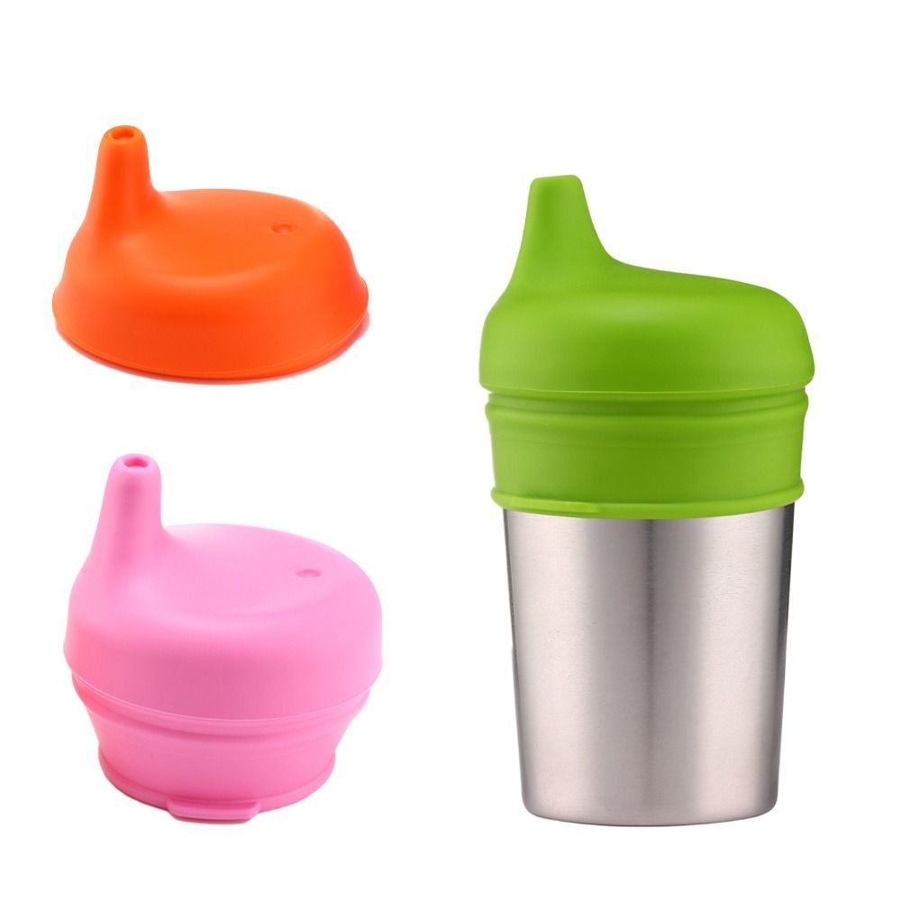 Baby's Silicone Sippy Cup Lids - Baby Food Jars With Lids avaliação e preço