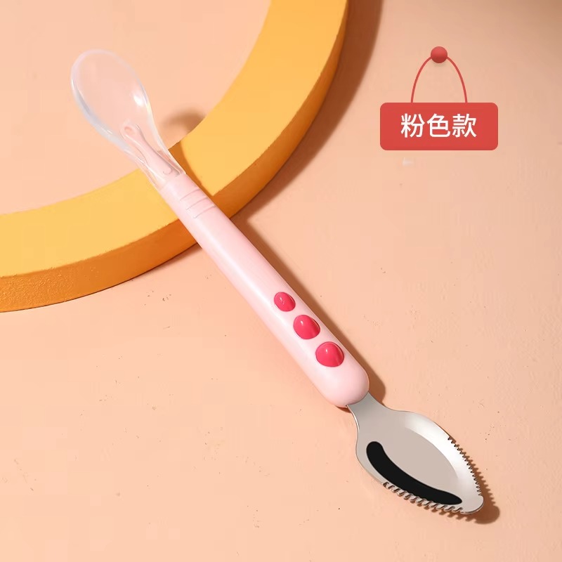 Colher Dupla para Bebês em Sil - Baby Food Menu avaliação e preço